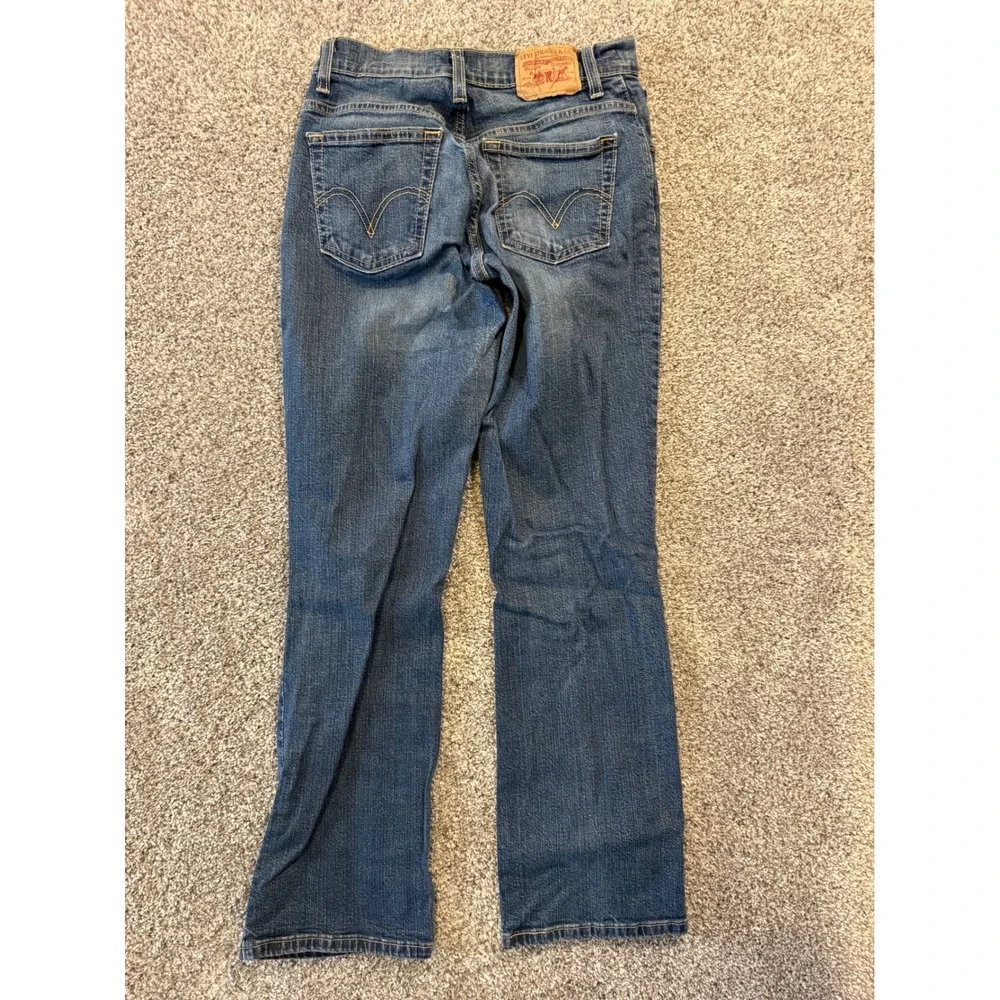 Levis 550 Relaxed‎ Boot Cut Jeans Womens Blue Denim Comfort Fit Classic 6S MIS
